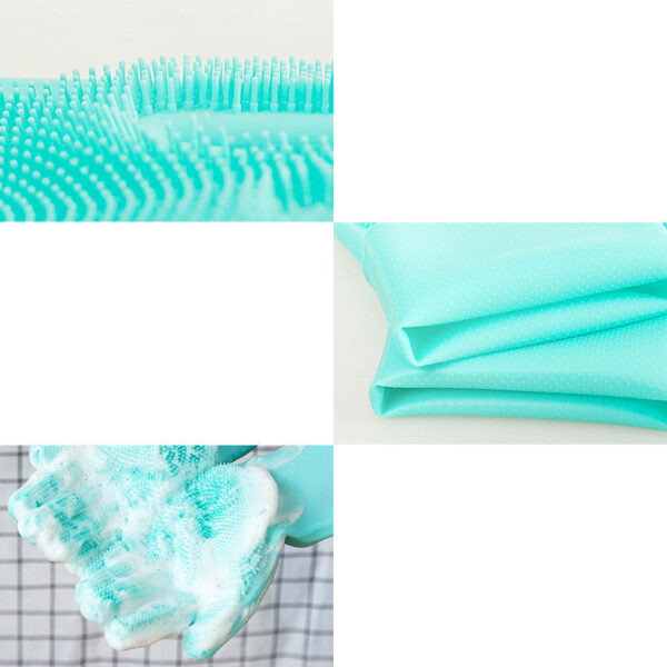 Silicone Dog Grooming Hair Comb Puppy Brush Glove Bath Cleaning Brushes Small Dog Cat Massage Pet Grooming Gloves - Image 3