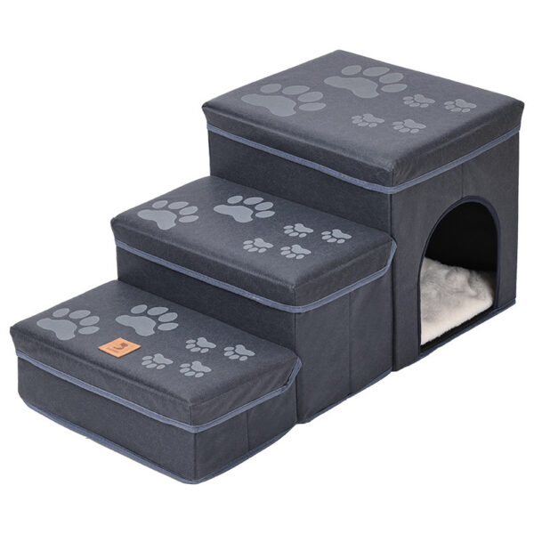 Cat Kennel Cage Multifunctional Dog Stairs Upper Bed Sofa Puppy Climbing Pet Supplies - Image 8