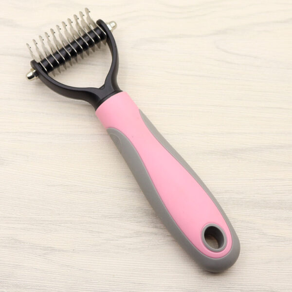 Pet Long-haired Dogknot Comb Double-sided Blade Dog - Image 8