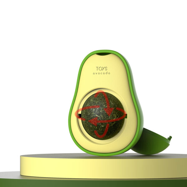 Avocado Cat Mint Multifunctional Catnip Toy 360 Rotating Self-healing Artifact Pet Supplies - Image 6