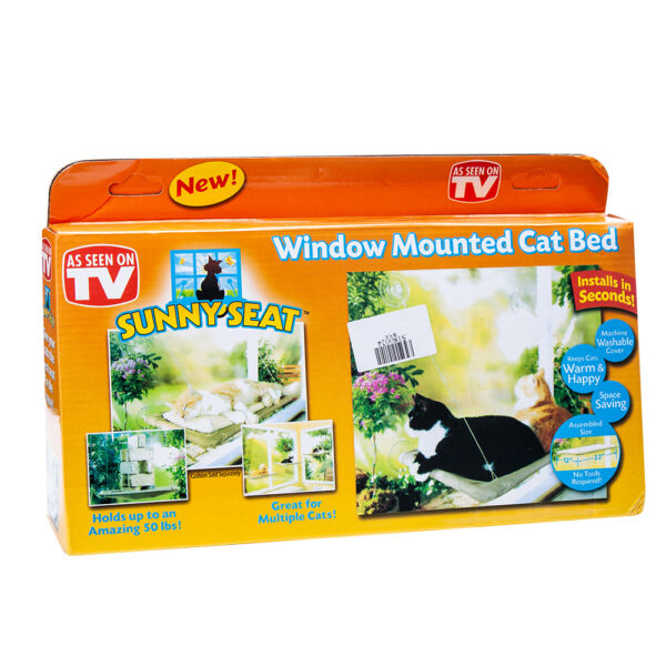 Pet Hanging Beds Cat Sunny Window Seat Mount Hammock Comfortable Cat Shelf Seat - Image 2