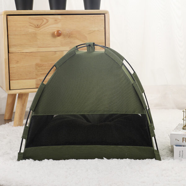 Cat Tent Cooling Mat  Dog House Pet Sofa Camping Dog Bed With Cushion For Dog Kennel Indoor Cat Nest Cat Bed Pets Products - Image 4