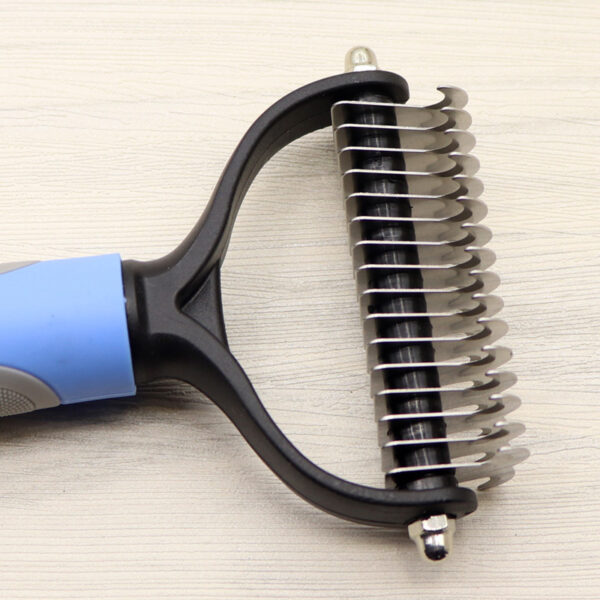 Pet Long-haired Dogknot Comb Double-sided Blade Dog - Image 3