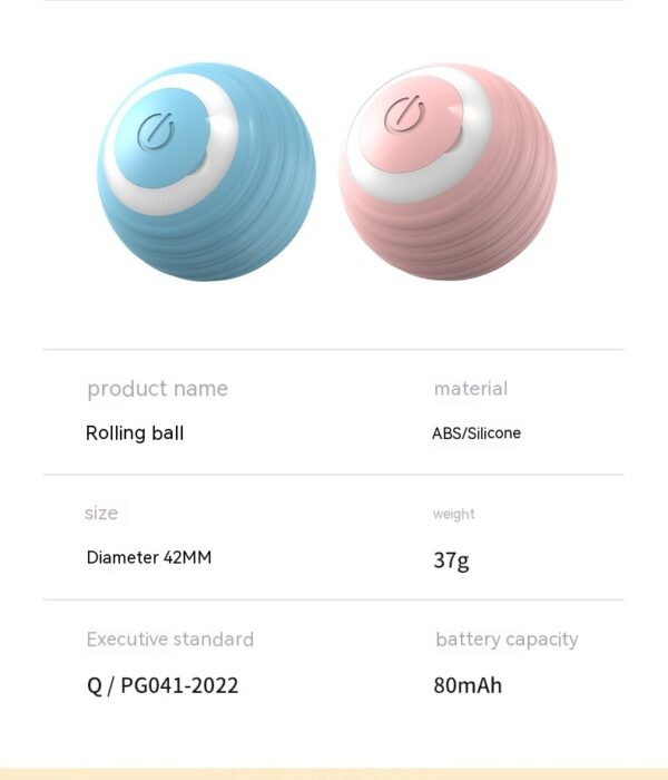 Automatic Moving Bouncing Rolling Ball Smart Cat Toy Ball Self-Moving Kitten Toy For Indoor Cat Kitten - Image 3