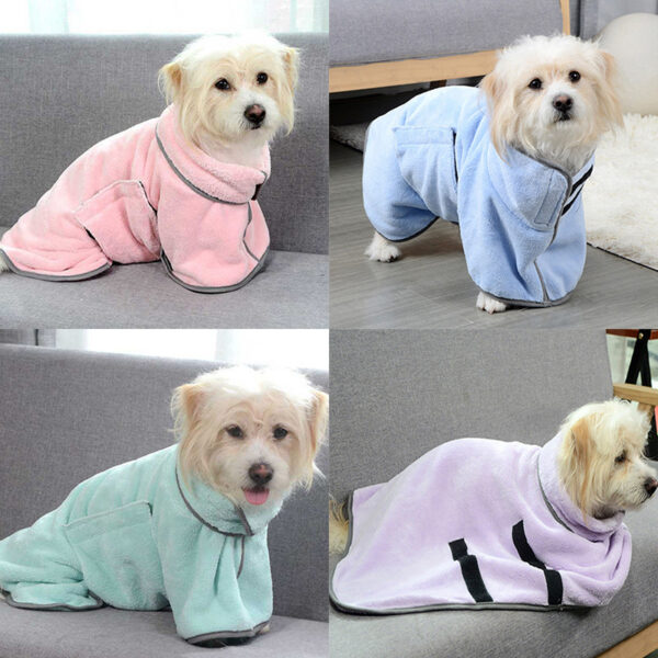 Quick-drying Pet Absorbent Towel Dog Bathrobe Pet Dog Bath Towel For Dogs Cats Microfiber Absorbent Pet Drying Towel Pet Supplies Pet Products - Image 2