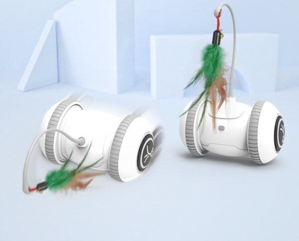 Interactive Cat Toy With Interchangeable Heads  Pet Feather Toys - Image 3
