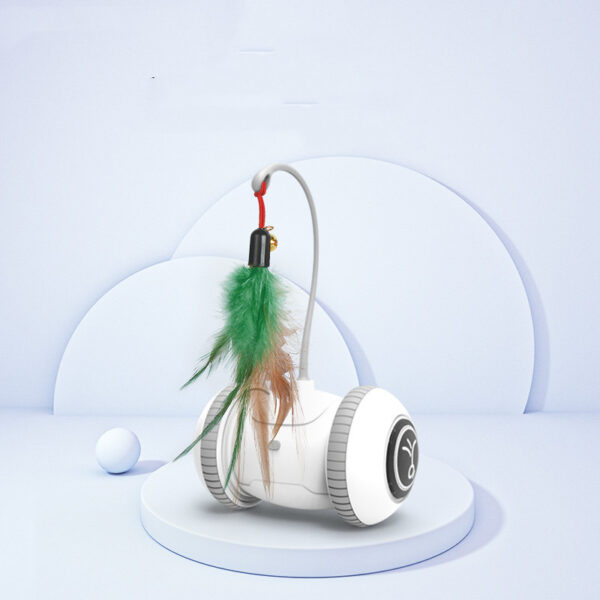 Interactive Cat Toy With Interchangeable Heads  Pet Feather Toys - Image 5