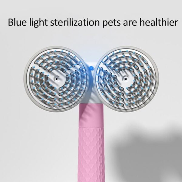 Pet Cat Brush Dog Slicker Brush Double-headed Negative Ion One-button Self Cleaning Dog Cat Hair Removal Pets Products - Image 9