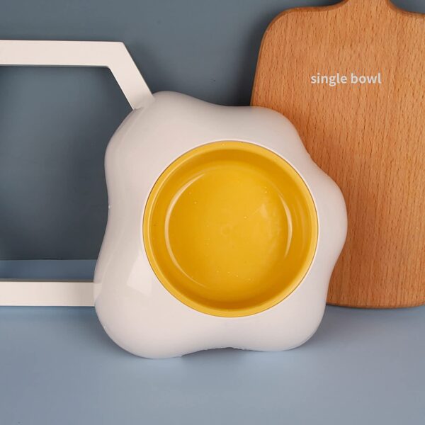 Egg-shaped Pet Bowl Drinking Water Single Bowl Double Bowl Dog Bowls Cute Pet Feeding Bowl Egg Yolk Shaped Food And Water Elevated Bowl Feeder - Image 10