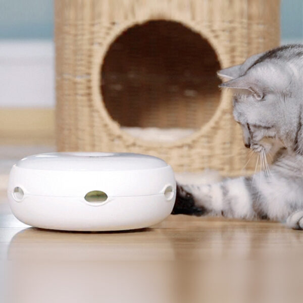 Electric cat toy smart funny cat stick donut automatic turntable - Image 3