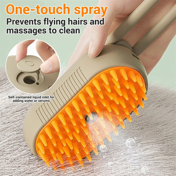 Cat Steam Brush Steamy Dog Brush 3 In 1 Electric Spray Cat Hair Brushes For Massage Pet Grooming Comb Hair Removal Combs Pet Products - Image 5