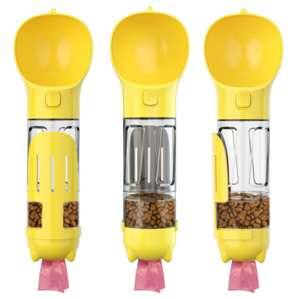 300 500ml Portable Multifunction Dog Water Bottle Food Feeder For Big Dogs 3 In 1 Poop Dispenser Puppy Pet Travel Drinking Bowls - Image 7