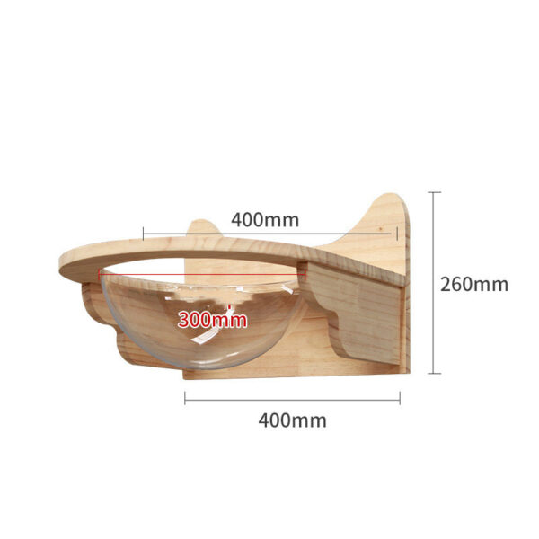 Pet Cat Climbing Frame Wall Type Solid Wood Wall Hanging Platform Ladder Pets Accessories - Image 4