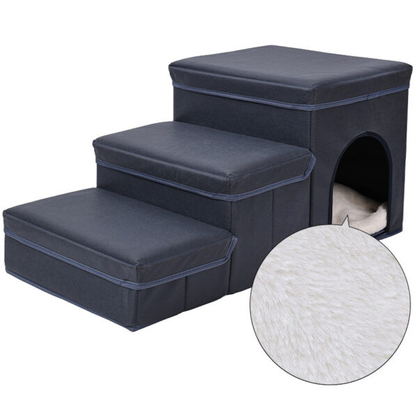 Cat Kennel Cage Multifunctional Dog Stairs Upper Bed Sofa Puppy Climbing Pet Supplies - Image 4