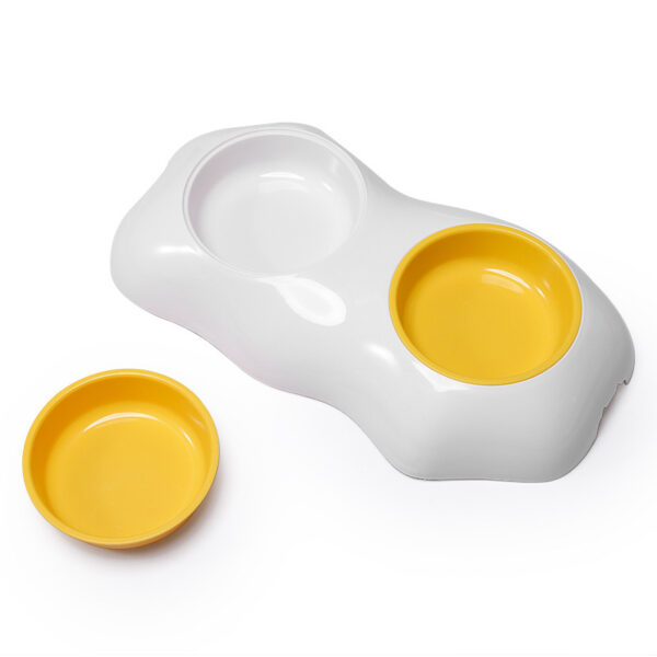 Egg-shaped Pet Bowl Drinking Water Single Bowl Double Bowl Dog Bowls Cute Pet Feeding Bowl Egg Yolk Shaped Food And Water Elevated Bowl Feeder - Image 7