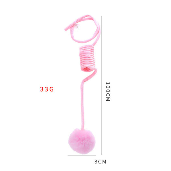 Cat Toy Self-Hi Sucker Spring Rabbit Hair Ball Interactive Play Pet Supplies Interactive Toys - Image 7