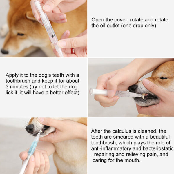 Pet Teeth Repairing Kit For Dog Cat Teeth Cleaning Pen Kit - Image 6