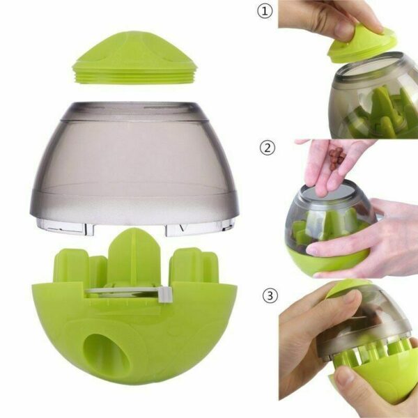 Dog Food Balls Tumbler Pet Puppy Feeder Dispenser Bowl Toy Leak Food Interactive Pet Tumbler Feeder Food Automatic Dispenser Bowl Interactive Balls - Image 7