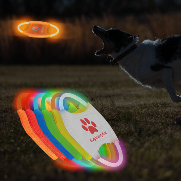 Dog Flying Discs Light Glowing LED LuminousTrainning Interactive Toys Game Flying Discs Dog Toy Pet Dog Accessories Pet Products - Image 3