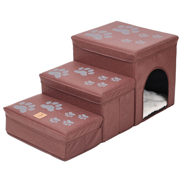 Cat Kennel Cage Multifunctional Dog Stairs Upper Bed Sofa Puppy Climbing Pet Supplies - Image 9