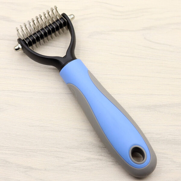 Pet Long-haired Dogknot Comb Double-sided Blade Dog - Image 5