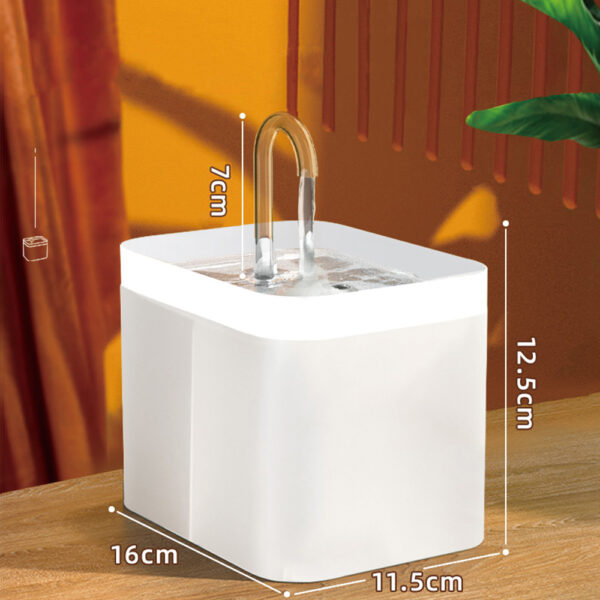 Automatic Cat Water Fountain Auto Filter USB Electric Mute Cat Drinker Bowl 1.5L Recirculate Filtring Drinker For Cats Pet Water Dispenser - Image 8