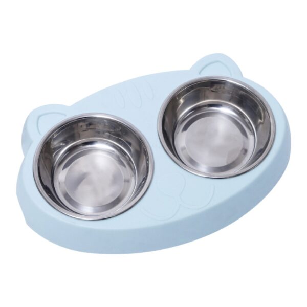 Dog Bowls Double Dog Water And Food Bowls Stainless Steel Bowls With Non-Slip Resin Station, Pet Feeder Bowls For Puppy Medium Dogs Cats - Image 9