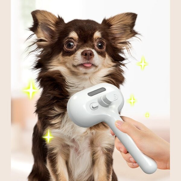 Pet Comb Self Cleaning Pets Hair Remover Brush For Dogs Grooming Tools Dematting Comb Built-in Mist Humidifier Pet Products - Image 5
