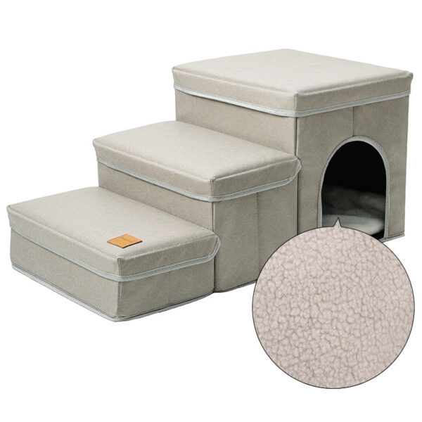 Cat Kennel Cage Multifunctional Dog Stairs Upper Bed Sofa Puppy Climbing Pet Supplies - Image 7