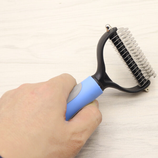 Pet Long-haired Dogknot Comb Double-sided Blade Dog - Image 6