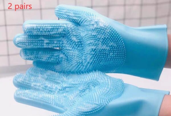 Silicone Dog Grooming Hair Comb Puppy Brush Glove Bath Cleaning Brushes Small Dog Cat Massage Pet Grooming Gloves - Image 8
