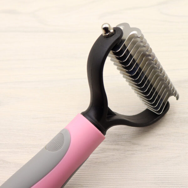 Pet Long-haired Dogknot Comb Double-sided Blade Dog - Image 4