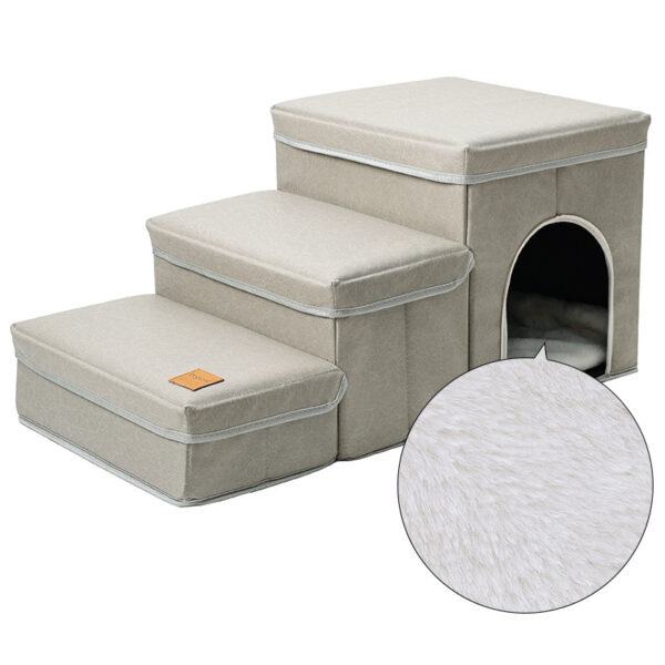 Cat Kennel Cage Multifunctional Dog Stairs Upper Bed Sofa Puppy Climbing Pet Supplies - Image 5
