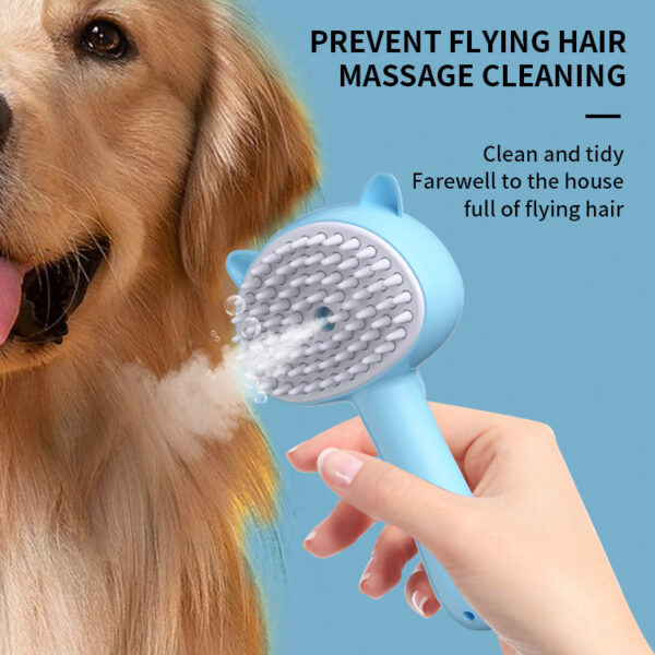 Hair Cleaning Brush With Mist Multifunctional Cat Grooming Brush Rechargeable Self Cleaning Slicker Brush For Pets Dogs & Catsb Pet Products - Image 9
