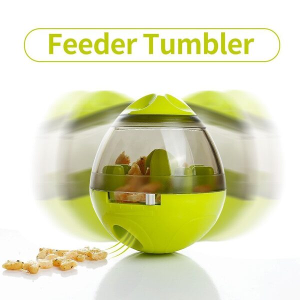 Dog Food Balls Tumbler Pet Puppy Feeder Dispenser Bowl Toy Leak Food Interactive Pet Tumbler Feeder Food Automatic Dispenser Bowl Interactive Balls - Image 2