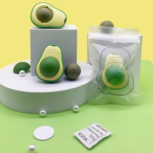 Avocado Cat Mint Multifunctional Catnip Toy 360 Rotating Self-healing Artifact Pet Supplies - Image 2