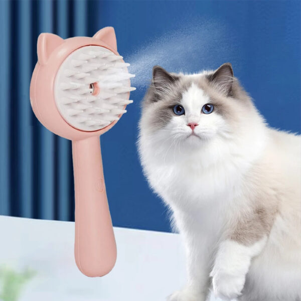 Hair Cleaning Brush With Mist Multifunctional Cat Grooming Brush Rechargeable Self Cleaning Slicker Brush For Pets Dogs & Catsb Pet Products - Image 4