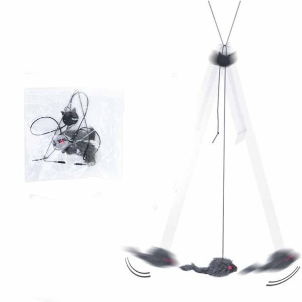 Pet Telescopic Hanging Door Small Mouse Pets Cat Toy - Image 5