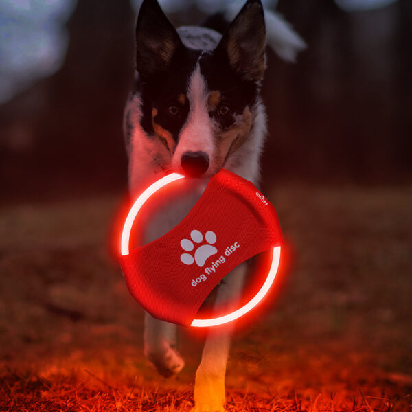Dog Flying Discs Light Glowing LED LuminousTrainning Interactive Toys Game Flying Discs Dog Toy Pet Dog Accessories Pet Products - Image 2