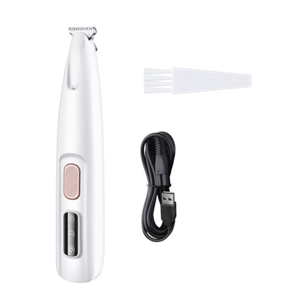 Pets Dog Paw Trimmer With LED Light Fully Waterproof Pet Hair Trimmer With LED Display Dog Clippers For Grooming Widen Blade - Image 8