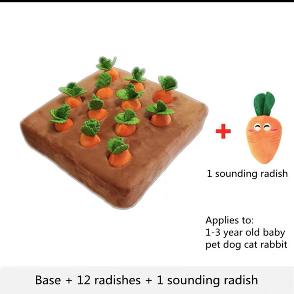 Pet Dog Toys Carrot Plush Toy Vegetable Chew Toy For Dogs Snuffle Mat For Dogs Cats Durable Chew Puppy Toy Dogs Accessories - Image 6