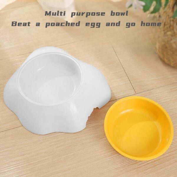 Egg-shaped Pet Bowl Drinking Water Single Bowl Double Bowl Dog Bowls Cute Pet Feeding Bowl Egg Yolk Shaped Food And Water Elevated Bowl Feeder - Image 3