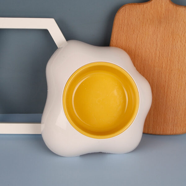 Egg-shaped Pet Bowl Drinking Water Single Bowl Double Bowl Dog Bowls Cute Pet Feeding Bowl Egg Yolk Shaped Food And Water Elevated Bowl Feeder - Image 8