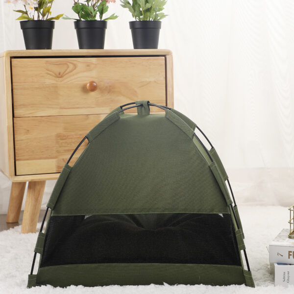 Cat Tent Cooling Mat  Dog House Pet Sofa Camping Dog Bed With Cushion For Dog Kennel Indoor Cat Nest Cat Bed Pets Products - Image 2