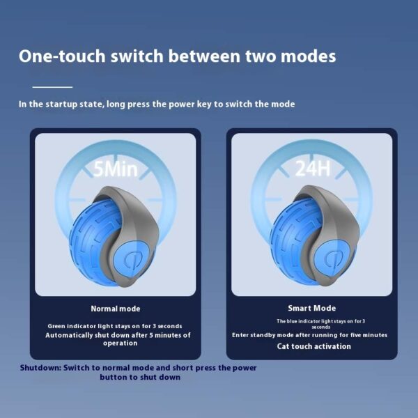 New Interactive Cat Toys Ball Auto Electric Rolling Ball Toys For Cat Kitty Pets Smart Automatic Teaser USB Rechargeable Cat Toy Pet Products - Image 6