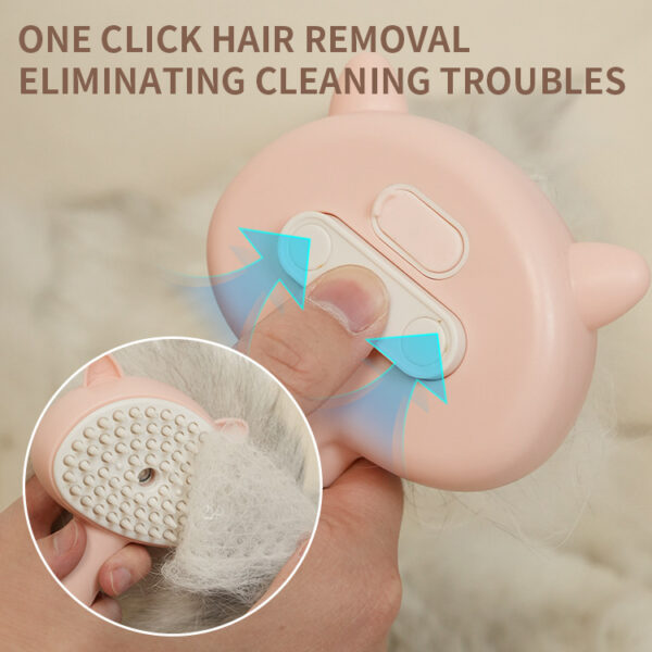 Hair Cleaning Brush With Mist Multifunctional Cat Grooming Brush Rechargeable Self Cleaning Slicker Brush For Pets Dogs & Catsb Pet Products - Image 10
