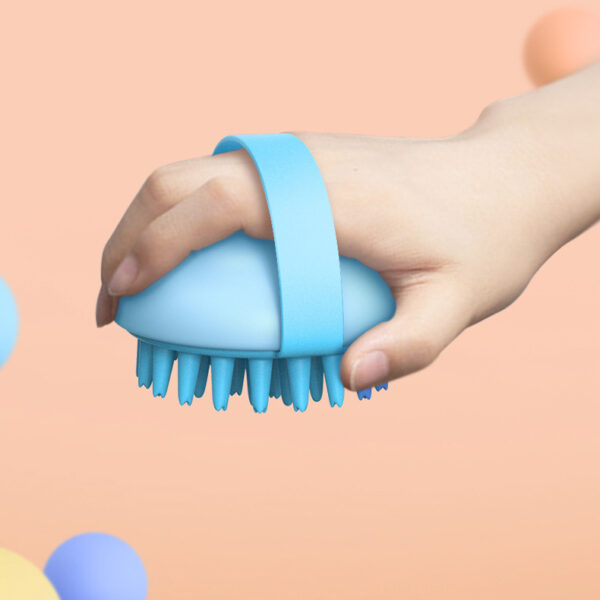 Pet Silicone Bath Massage Scrub Bath Brush For Cats And Dogs - Image 4
