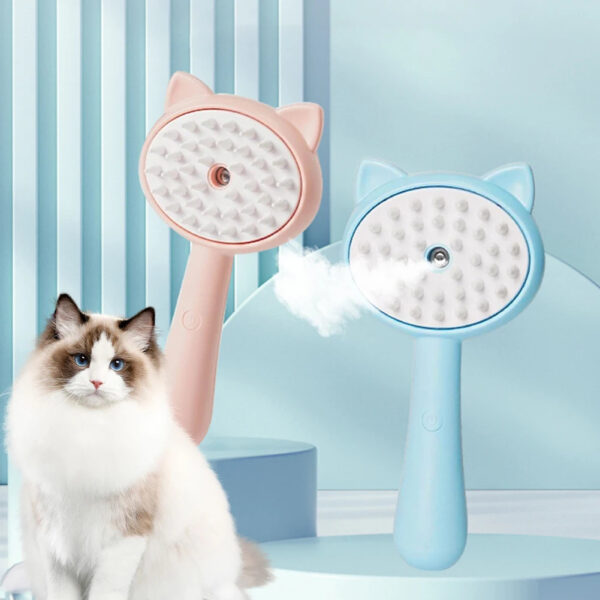Hair Cleaning Brush With Mist Multifunctional Cat Grooming Brush Rechargeable Self Cleaning Slicker Brush For Pets Dogs & Catsb Pet Products - Image 2