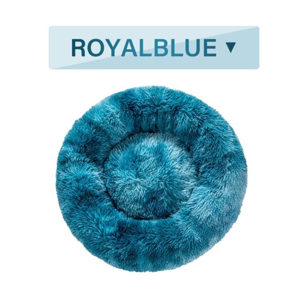 Fluffy Donut Dog Bed  Warm Soft Long Plush Pet Cushion Dog House Cat  Bed Washable Pet Sofa Mat Calming Samll Large Dog Beds - Image 7