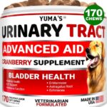 YUMA Dog UTI Treatment 170 Treats Cranberry Supplement For Dogs Bladder Control For Dogs
